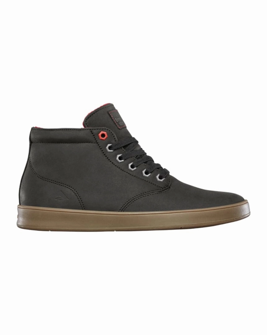 Emerica The Romero Laced High x Biltwell - Black / Gum Synthetic Comfort Cushioning