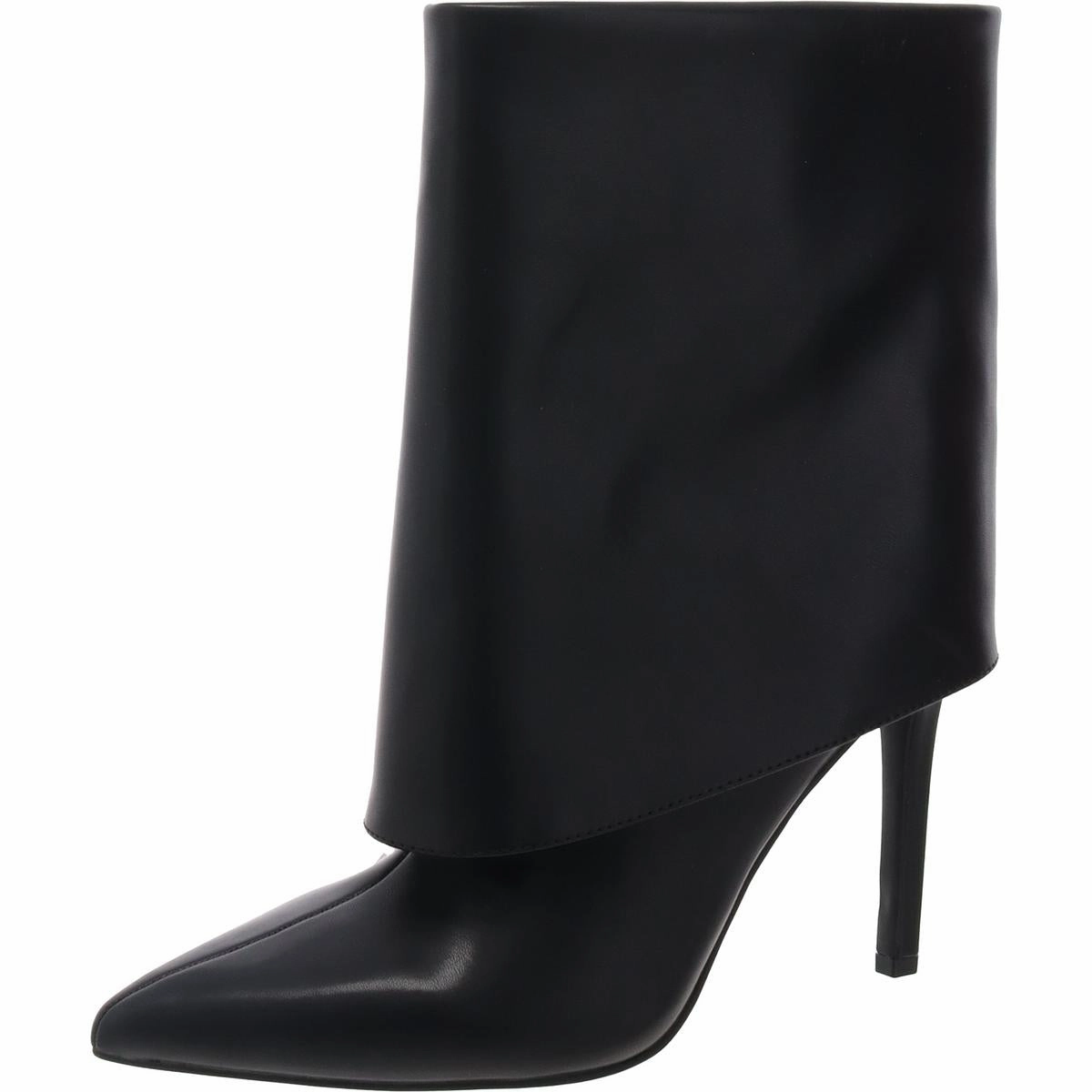 SABEEL Womens Fold-Over Manmade Ankle Boots Day Wear