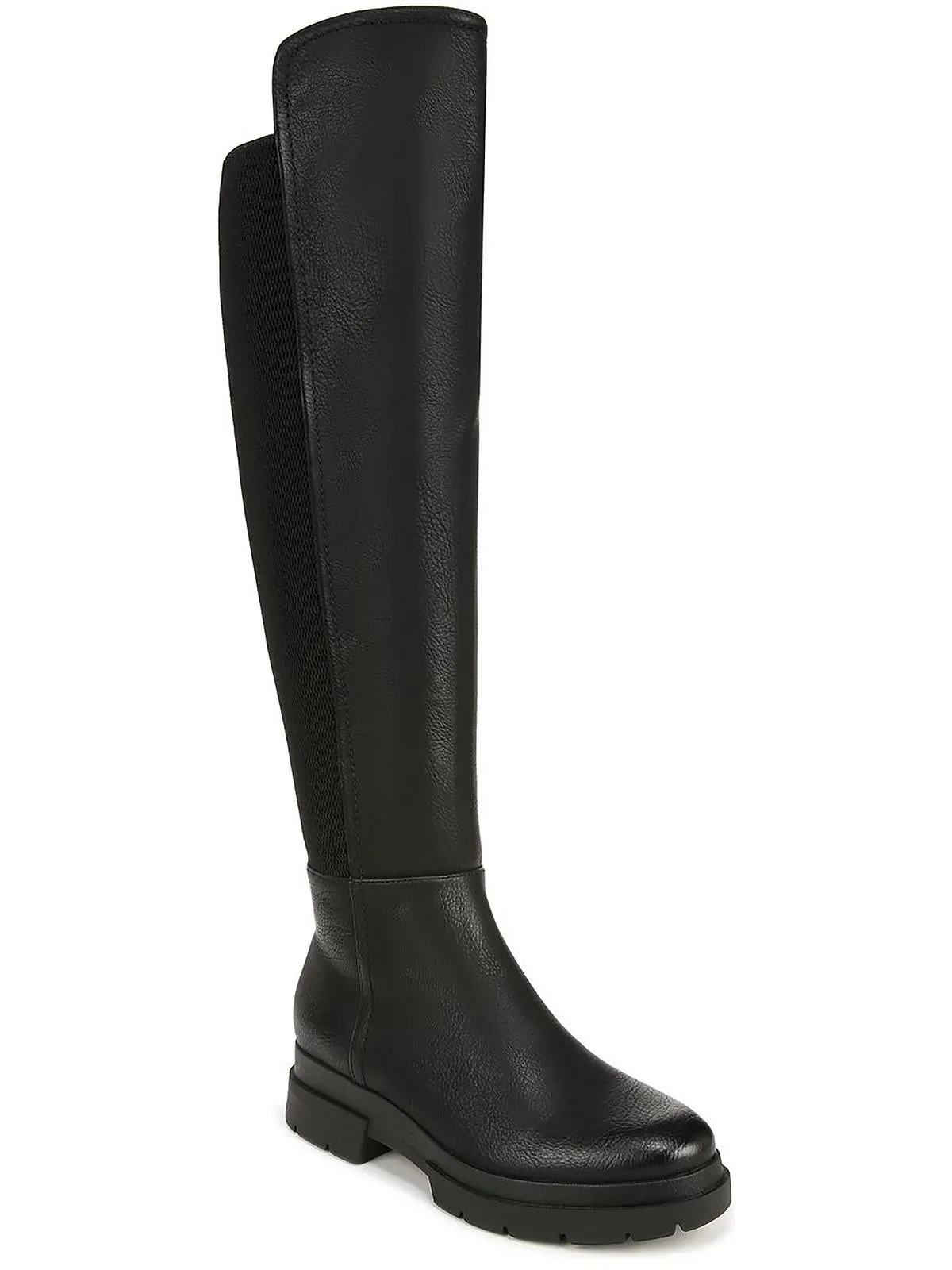 Rugged Built Snowy Path Olga Womens Faux Leather Tall Over-The-Knee Boots
