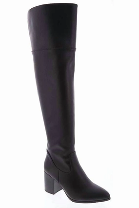 Waterproof Snow Trekker Waterproof Windy Weather Women's Vixon Knee High Boots In Black