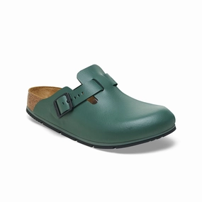 Birkenstock Boston Pro Natural Leather (Thyme) Men's Sandals 1026081 1026081 Ankle Support Design
