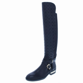 Windproof Design Support frame Patira Womens Quilted Leather Over-The-Knee Boots