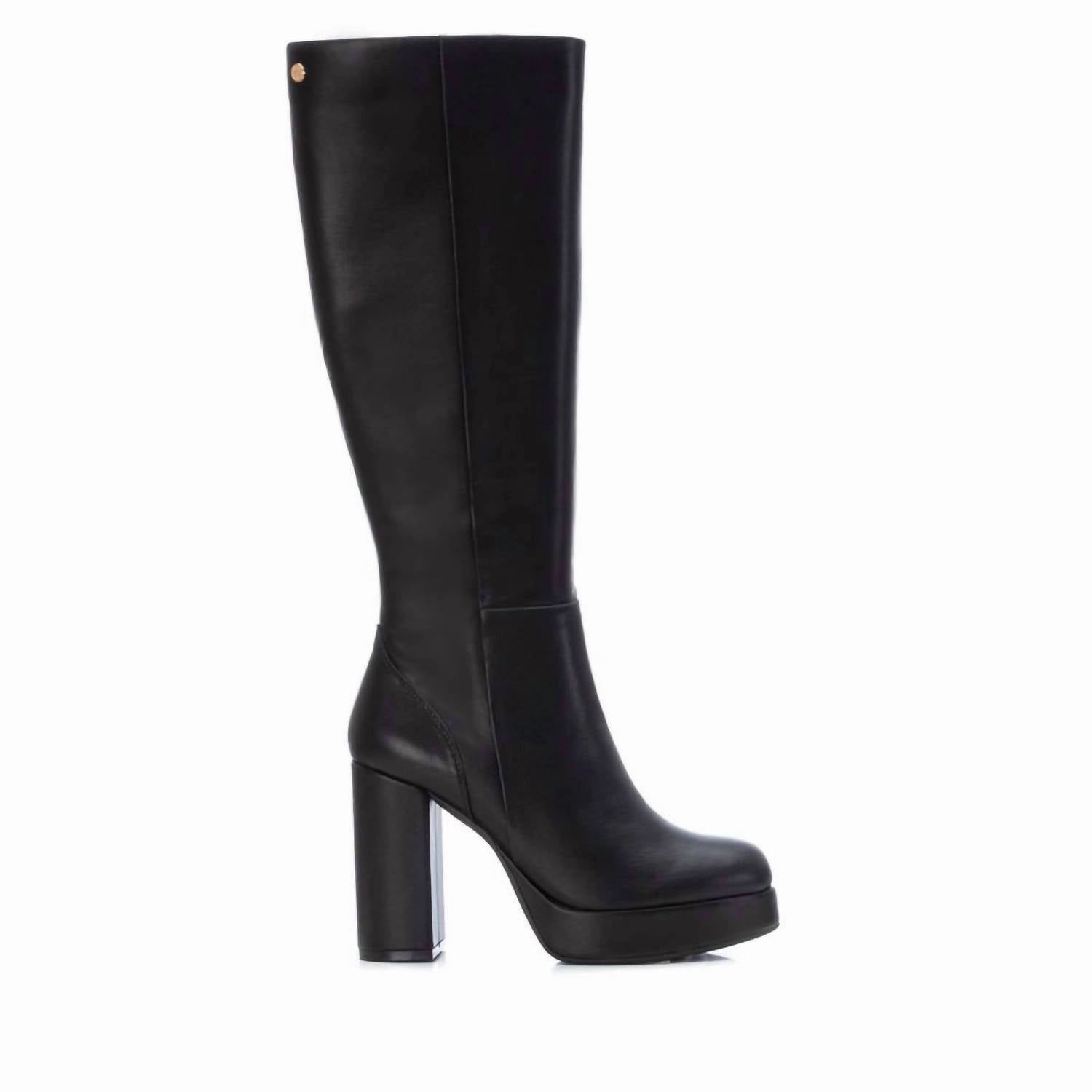 Functional Form Leopard Tone Women's Leather Lateral Zip Boots In Black