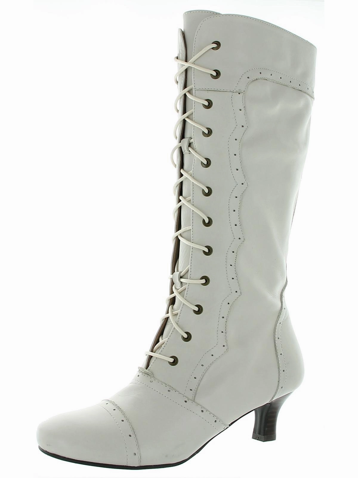 Robust Build Vintage Womens Leather Tall Knee-High Boots