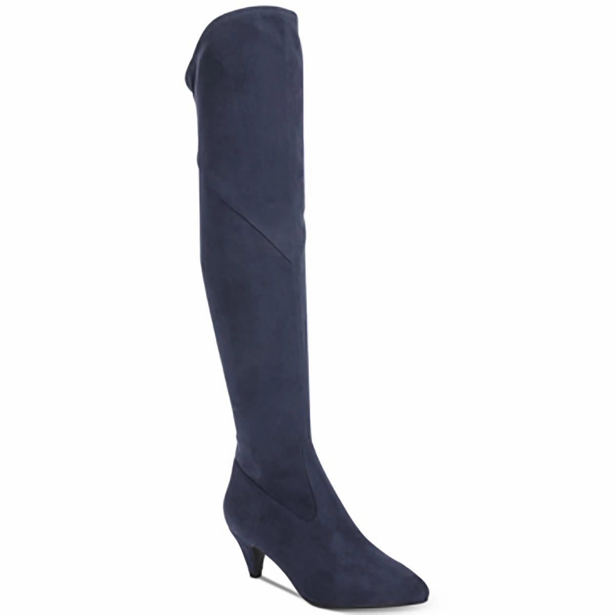 Work Terrain Flexible Frame Trail Runner Edeva Womens Stretch Embroidered Over-The-Knee Boots
