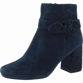 Insulated Comfort Mixed Textures Felicity Womens Side Tie Suede Booties