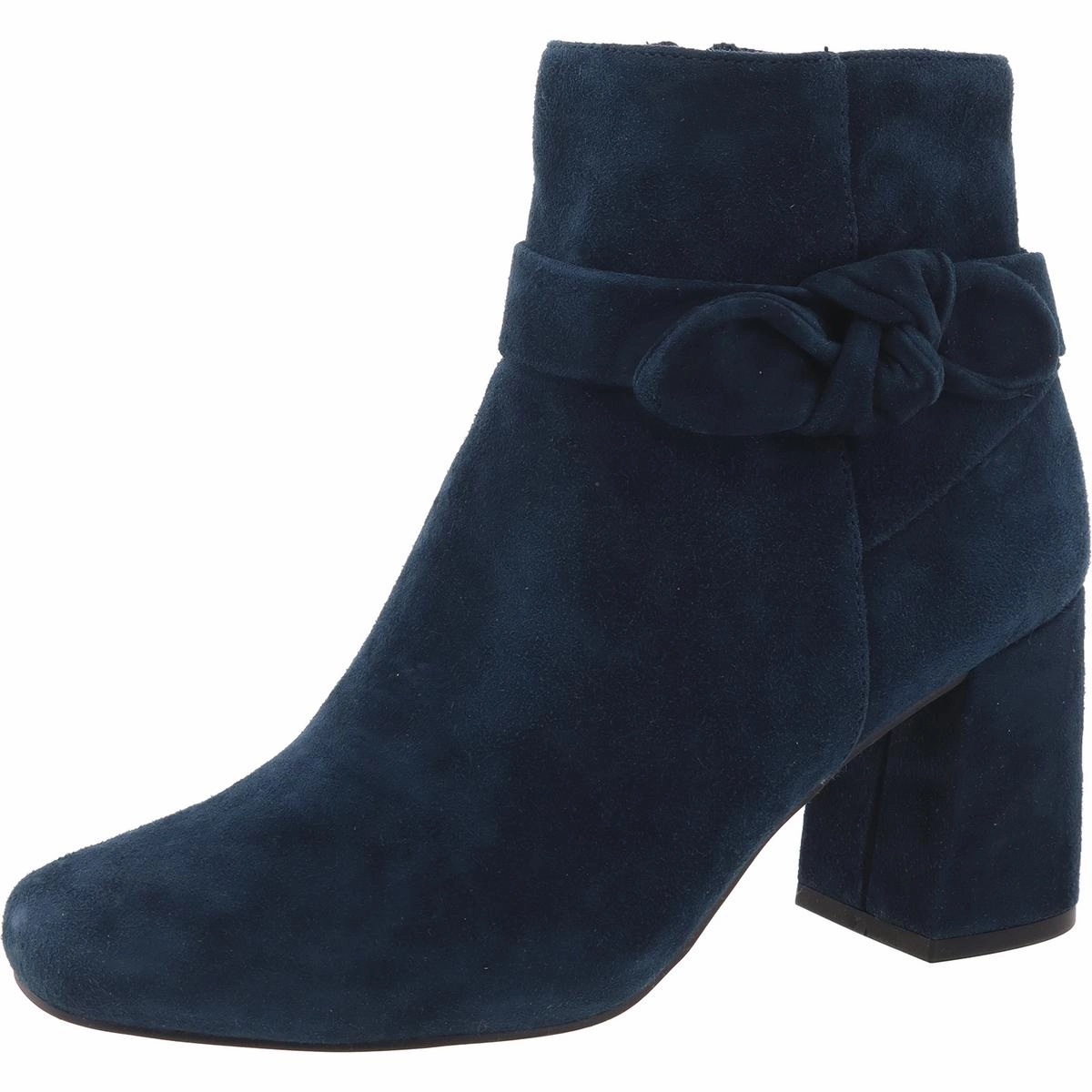 Insulated Comfort Mixed Textures Felicity Womens Side Tie Suede Booties