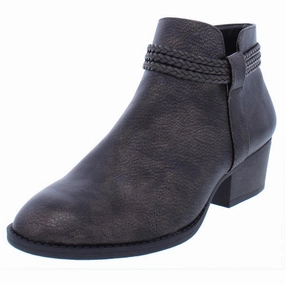 Fellicity Womens Faux Leather Ankle Booties Protective Gear Minimal Aesthetic