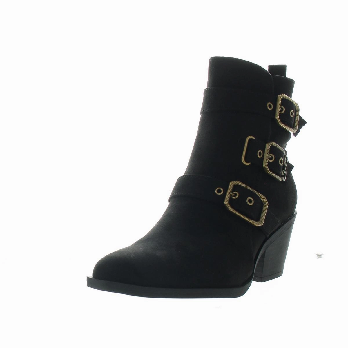 Fast Wear Finnley Womens Buckle Man Made Ankle Boots