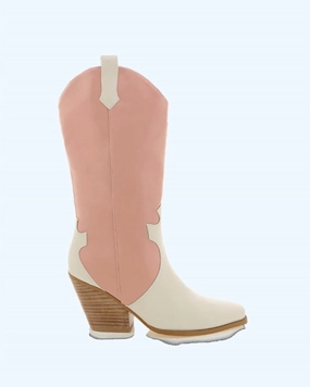 Patent Glow Versatile Performance Claudette Boot In Pink