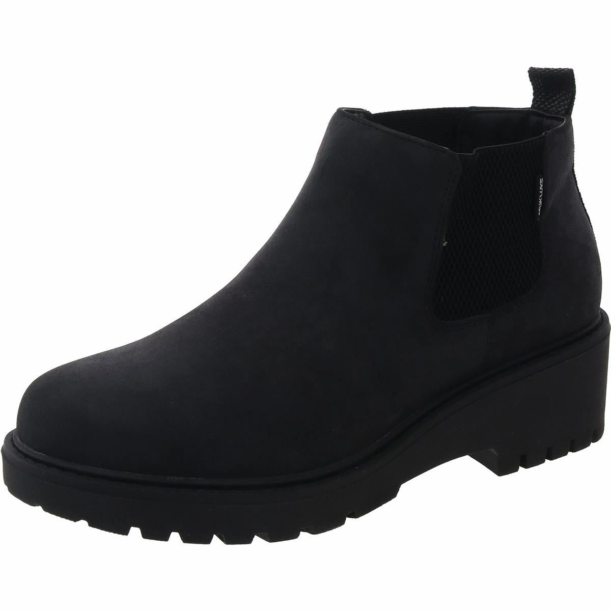 Classic Design Strap Finely Francis Womens Faux Leather Booties