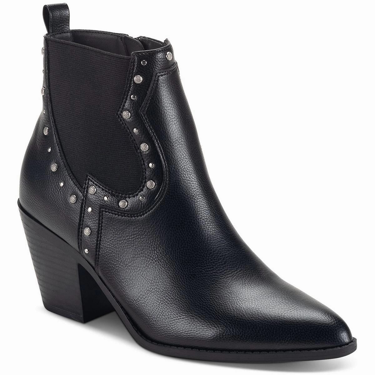 Open Toe All Function Womens Block Heel Man Made Ankle Boots