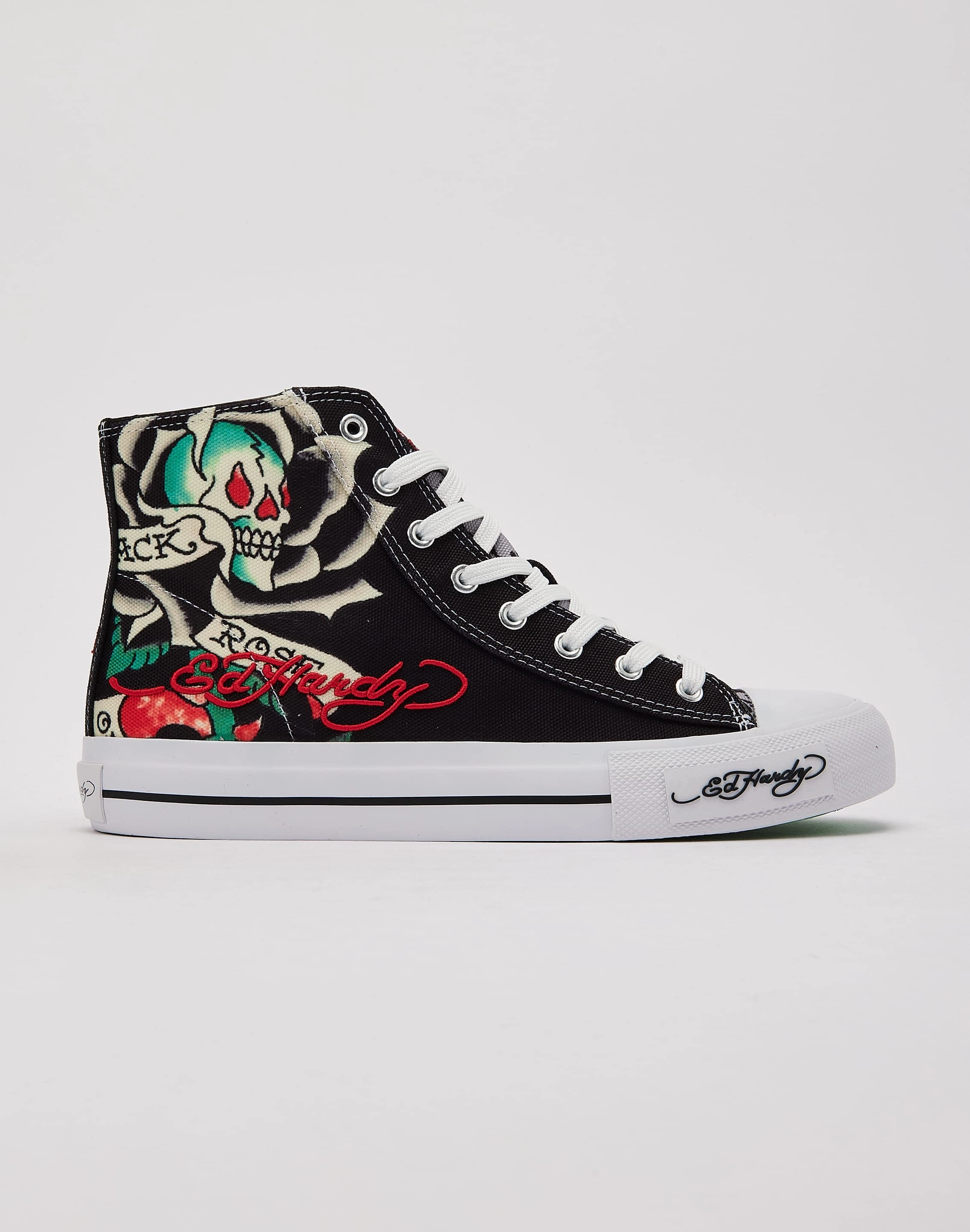 Ed Hardy Skull Hi Comfort Memory Foam Lace Free
