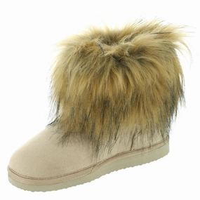 Eco Material Hiking Trails Lightweight Footwear Telluride Womens Faux Fur Slip On Ankle Boots