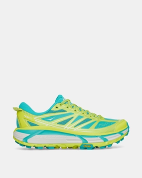 Mafate Speed 2 Sneakers Hoka Citrus / Electric Aqua Vegan materials Foldable Design
