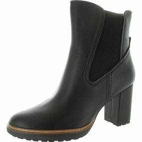 Farmer Deserve Womens Zipper Faux Leather Mid-Calf Boots