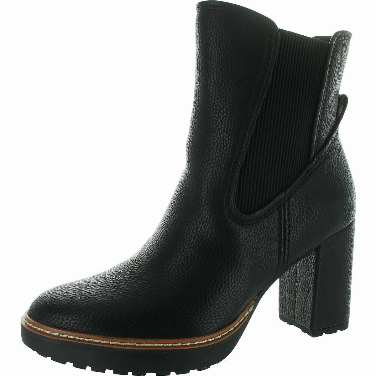 Deserve Womens Zipper Faux Leather Mid-Calf Boots Nightclub