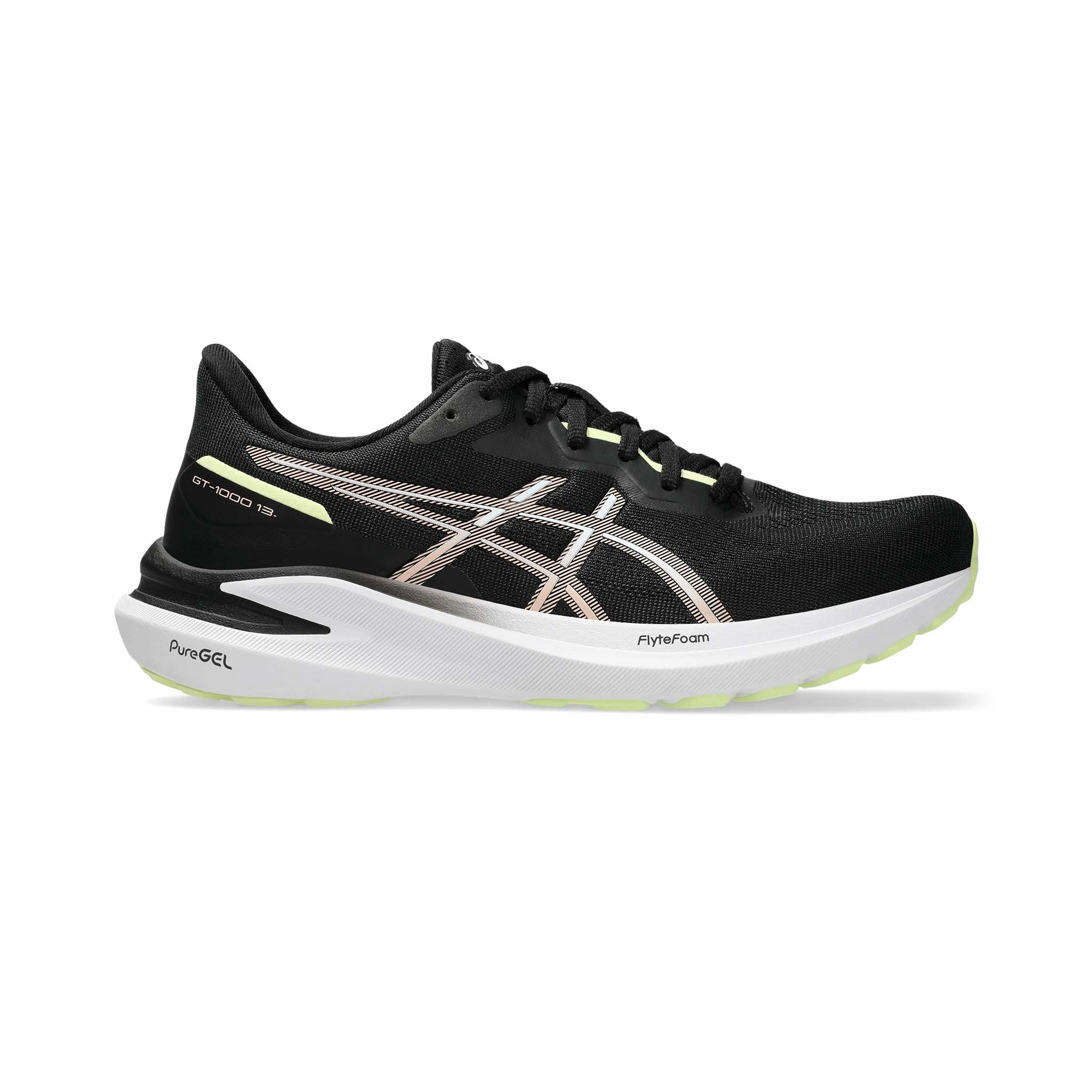 grass running shoes running in a savannah area shoes ASICS | Women's GT-1000 13 Running Shoes - Black