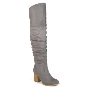 Journee Collection Women's Wide Width Extra Wide Calf Kaison Boot Anti-Slip Function