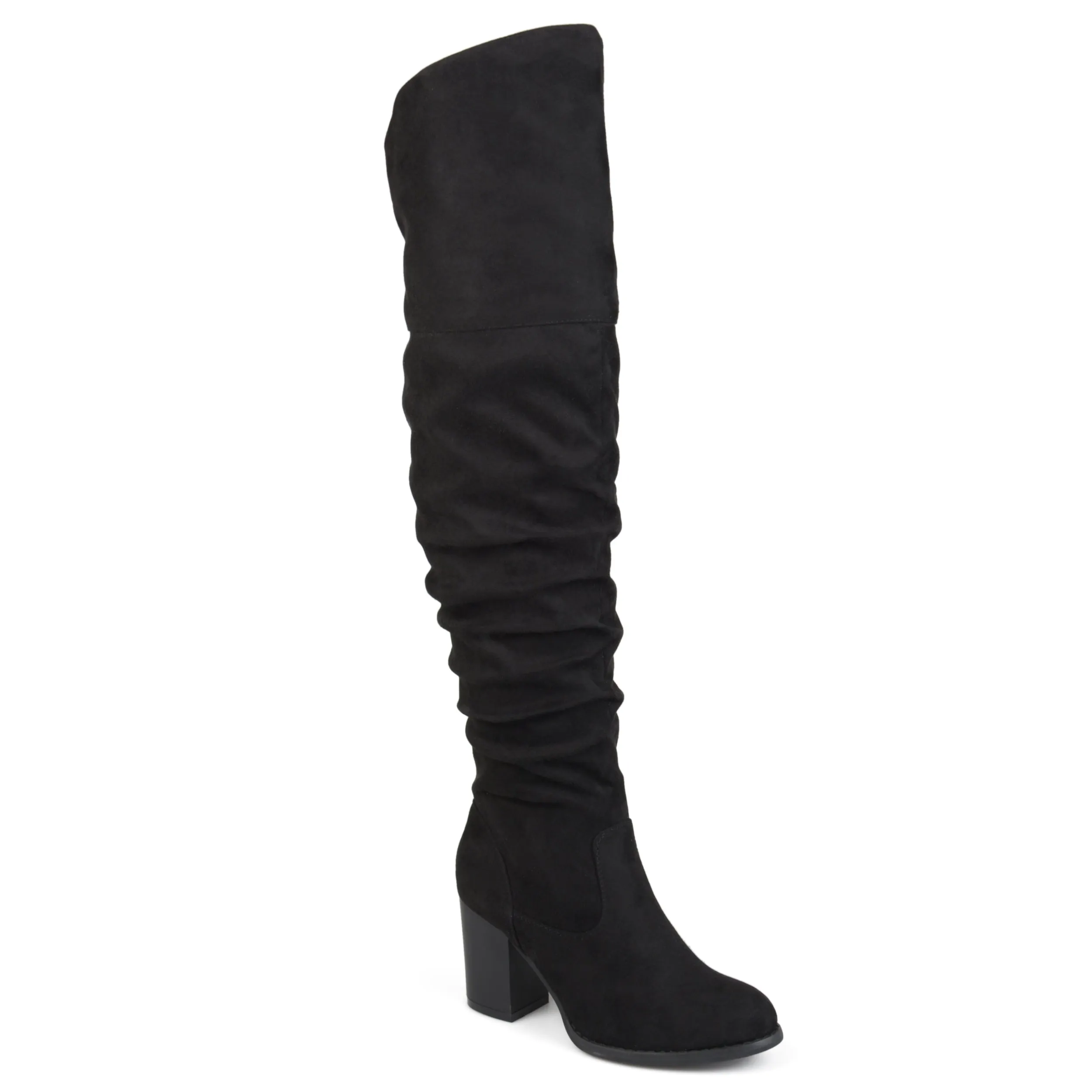 Journee Collection Women's Wide Width Extra Wide Calf Kaison Boot Comfy Cushion
