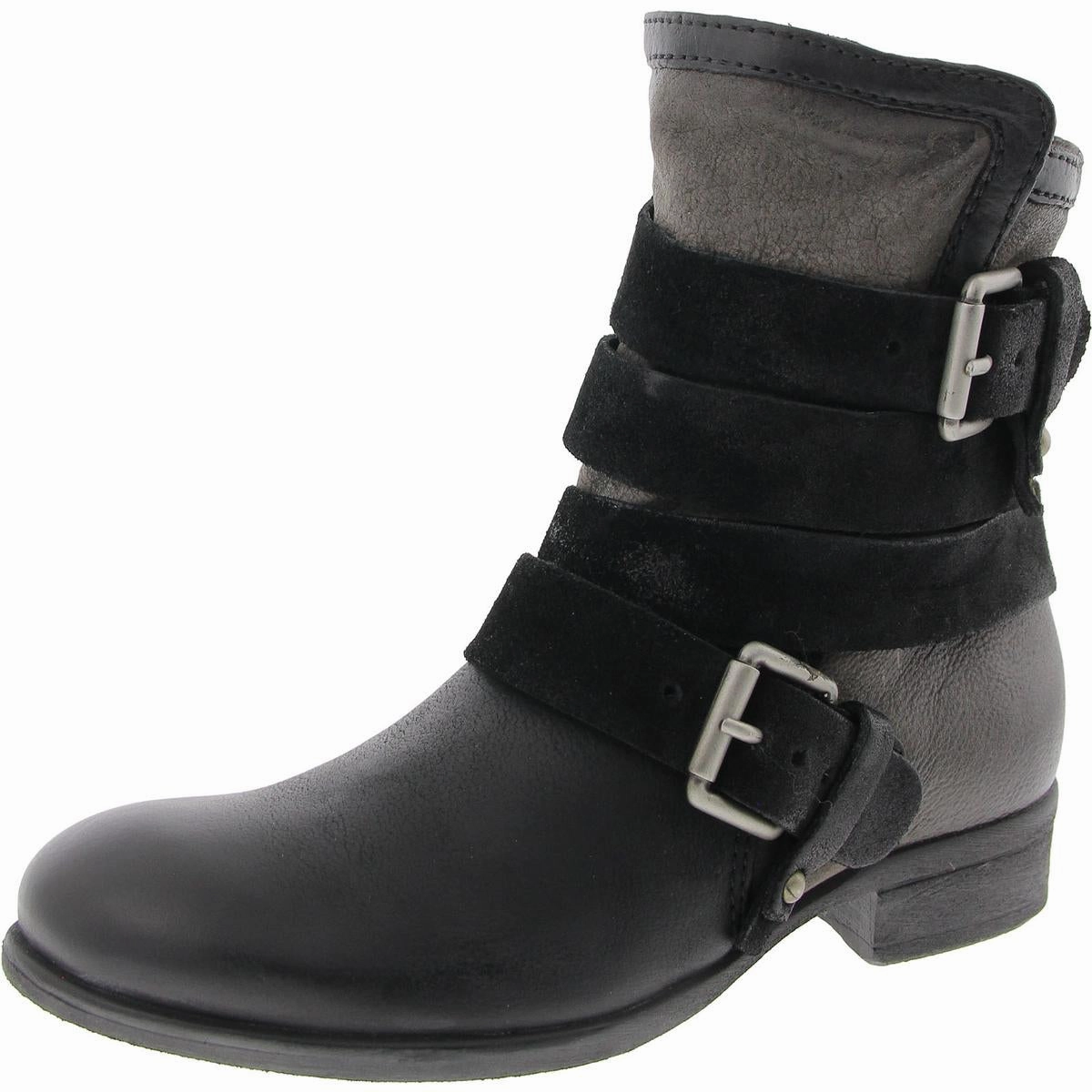 All Weather Mountain Climber Slater Womens Buckle Leather Ankle Boots