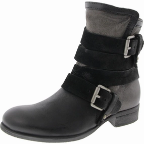 All Weather Mountain Climber Slater Womens Buckle Leather Ankle Boots