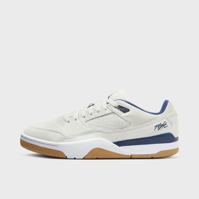 SyntheticUpper Velcro Strap Jordan Flight Court Neutral Grey / Midnight Navy - White