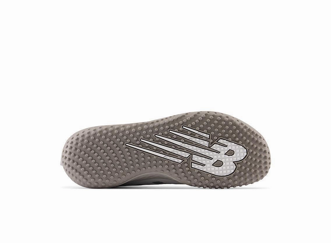 New Balance Men's Fresh Foam 3000 V6 Turf Baseball Shoes - Grey with White - T3000TG6 running in an airport area shoes Shock Resistance