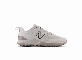 New Balance Men's Fresh Foam 3000 V6 Turf Baseball Shoes - Grey with White - T3000TG6 Travel-friendly anti - microbial coating shoes