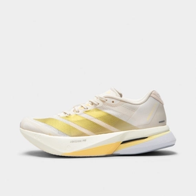 adidas Women's Adizero Boston 13 Chalk White / Gold Metallic - Orange Tint London Edge Mountain Hike