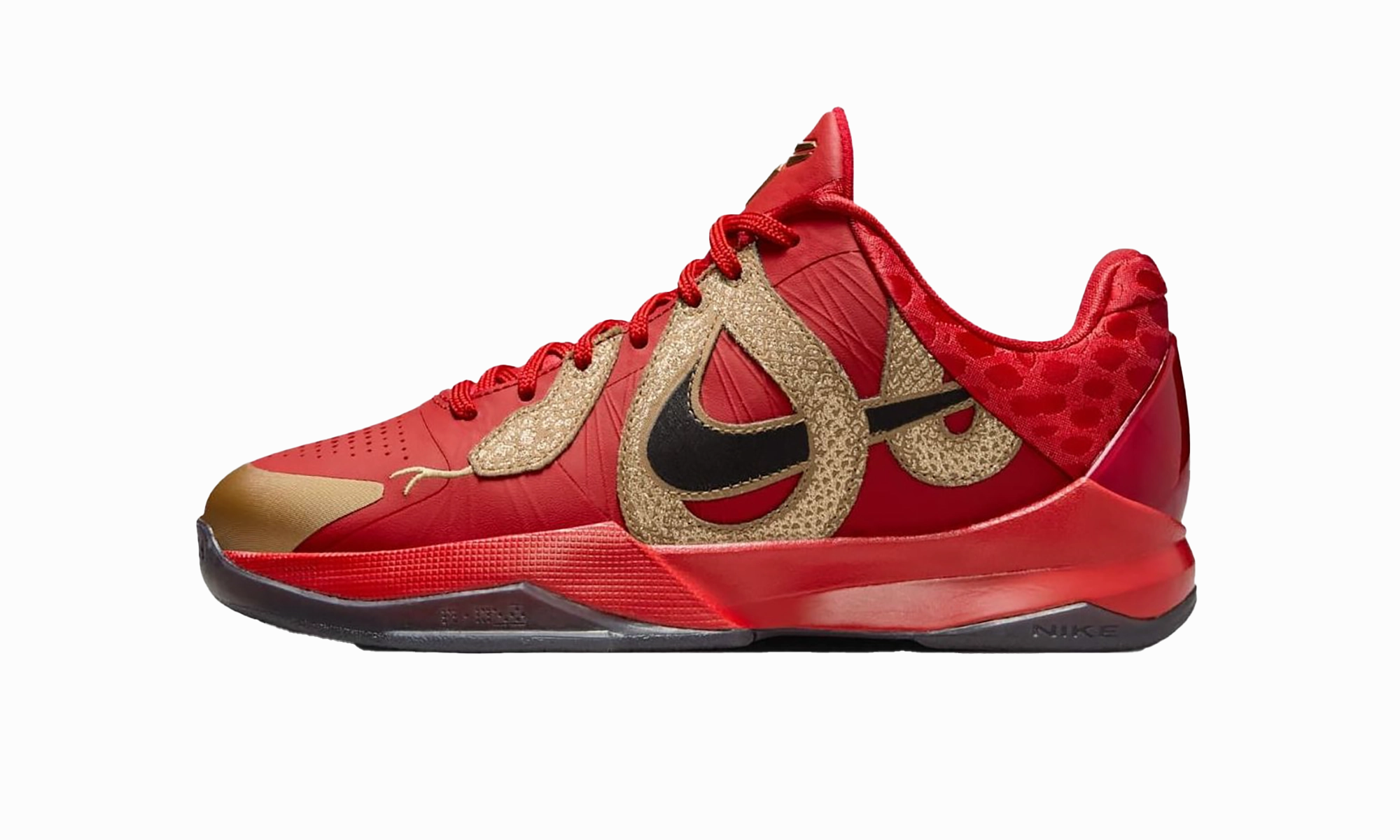 Zoom Kobe 5 Protro "Year of the Mamba - Red" Adaptive Heel Counter Comfort Padding