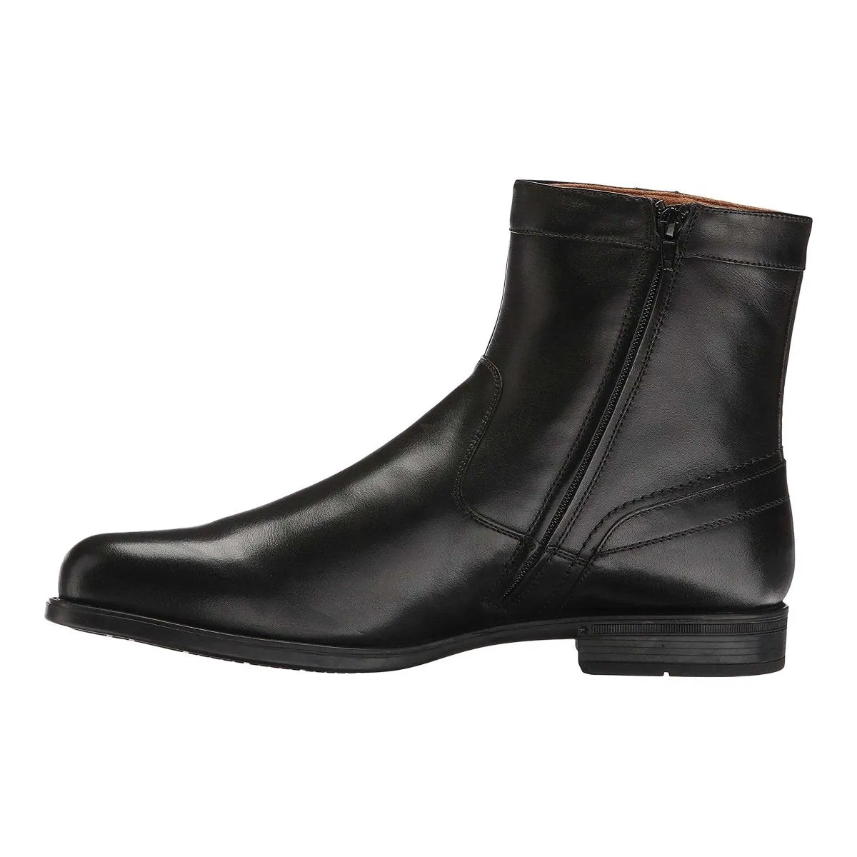 Florsheim Men's Midtown Plain Toe Zip Boot Black Impact Resistant