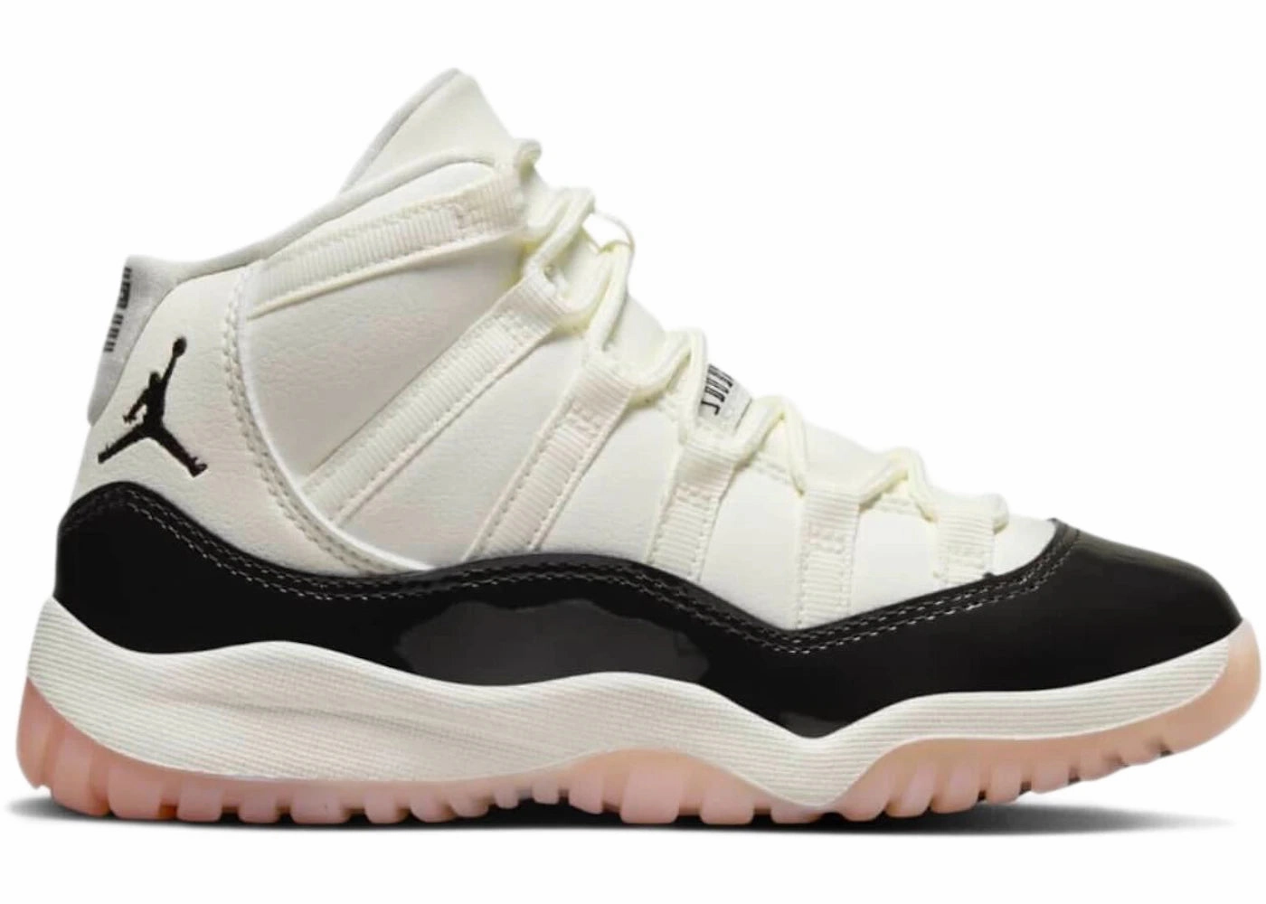 Nike Air Jordan 11 Retro "Neopolitan" Little Kids' Shoes DO3857-101 Adaptive Fit Lacing
