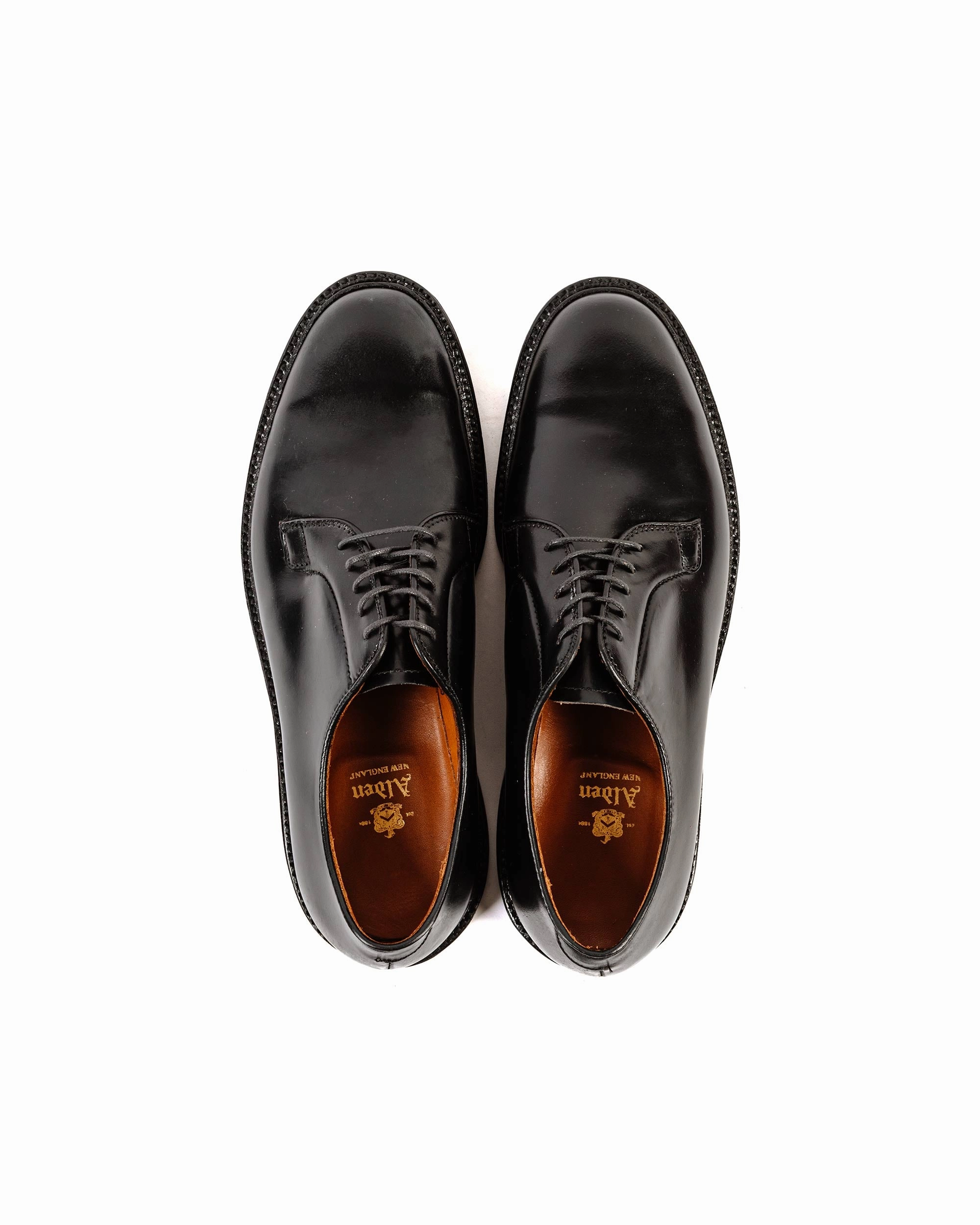 Feather Light City Adventure Alden Plain Toe Blucher Black Shell Cordovan 9901