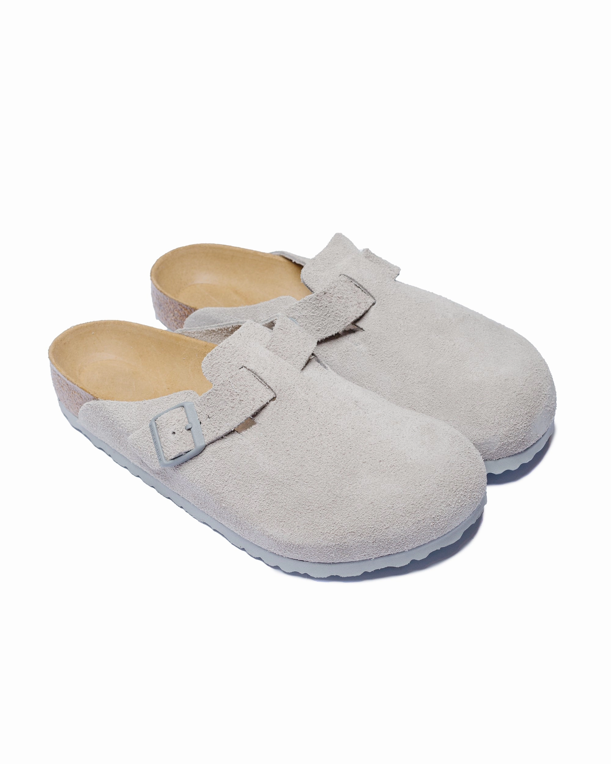 Birkenstock Boston Stone Coin Suede Cold Guard Denim Cool