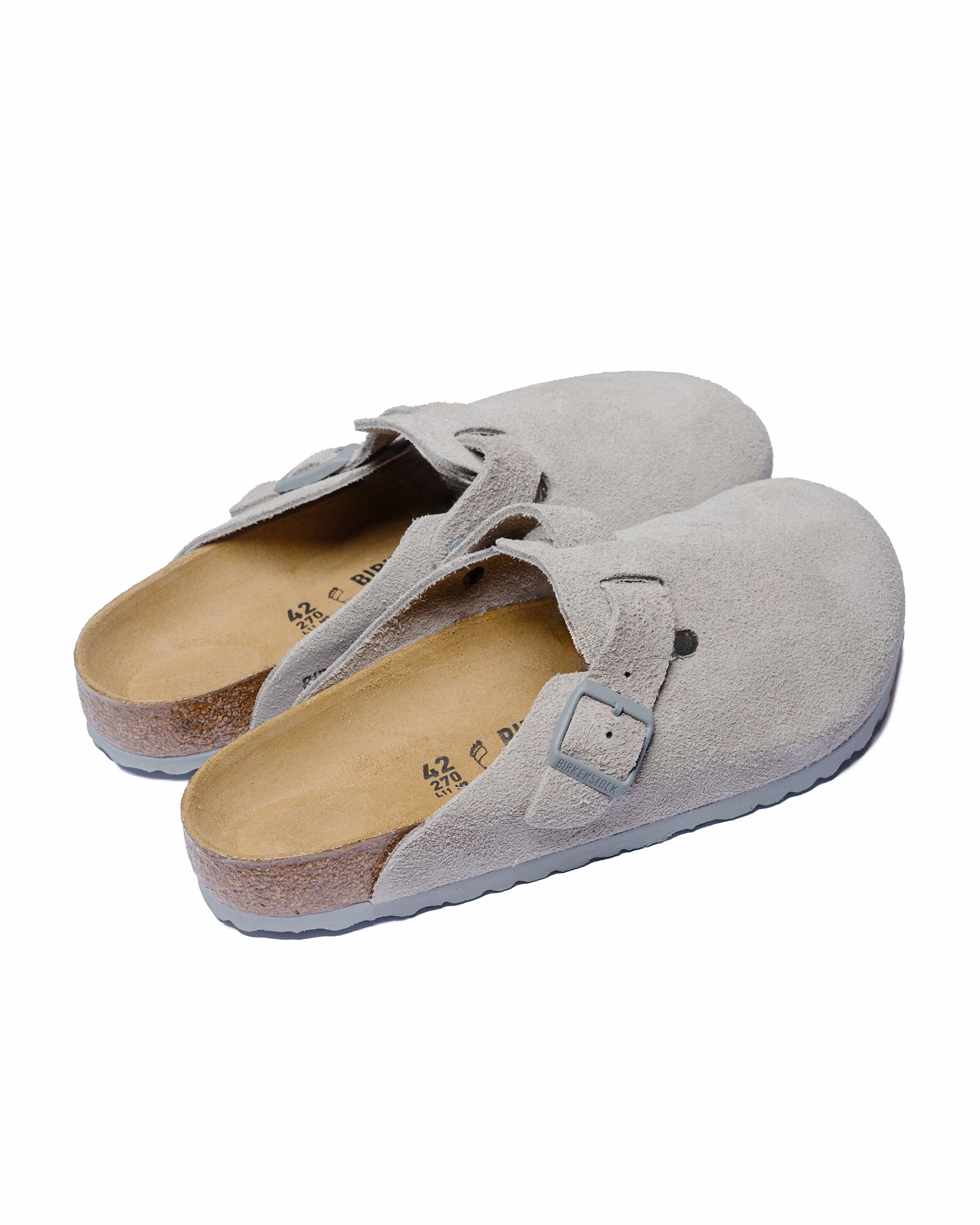 Birkenstock Boston Stone Coin Suede Slim Form Hot Pick