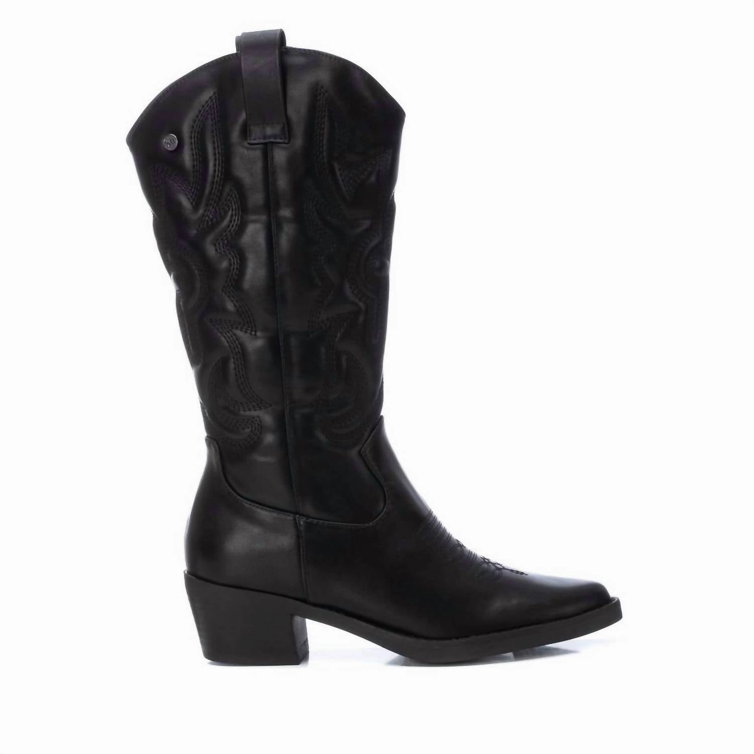 outdoor chill Women's Cowboy Boots In Black