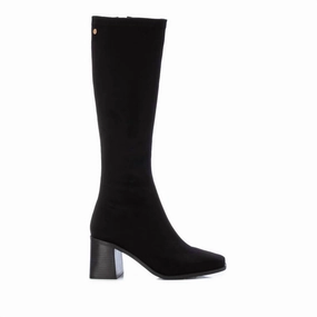 Women's Soft Suede Boots In Black Grippy Outsole Trail Runner Outdoor Gear