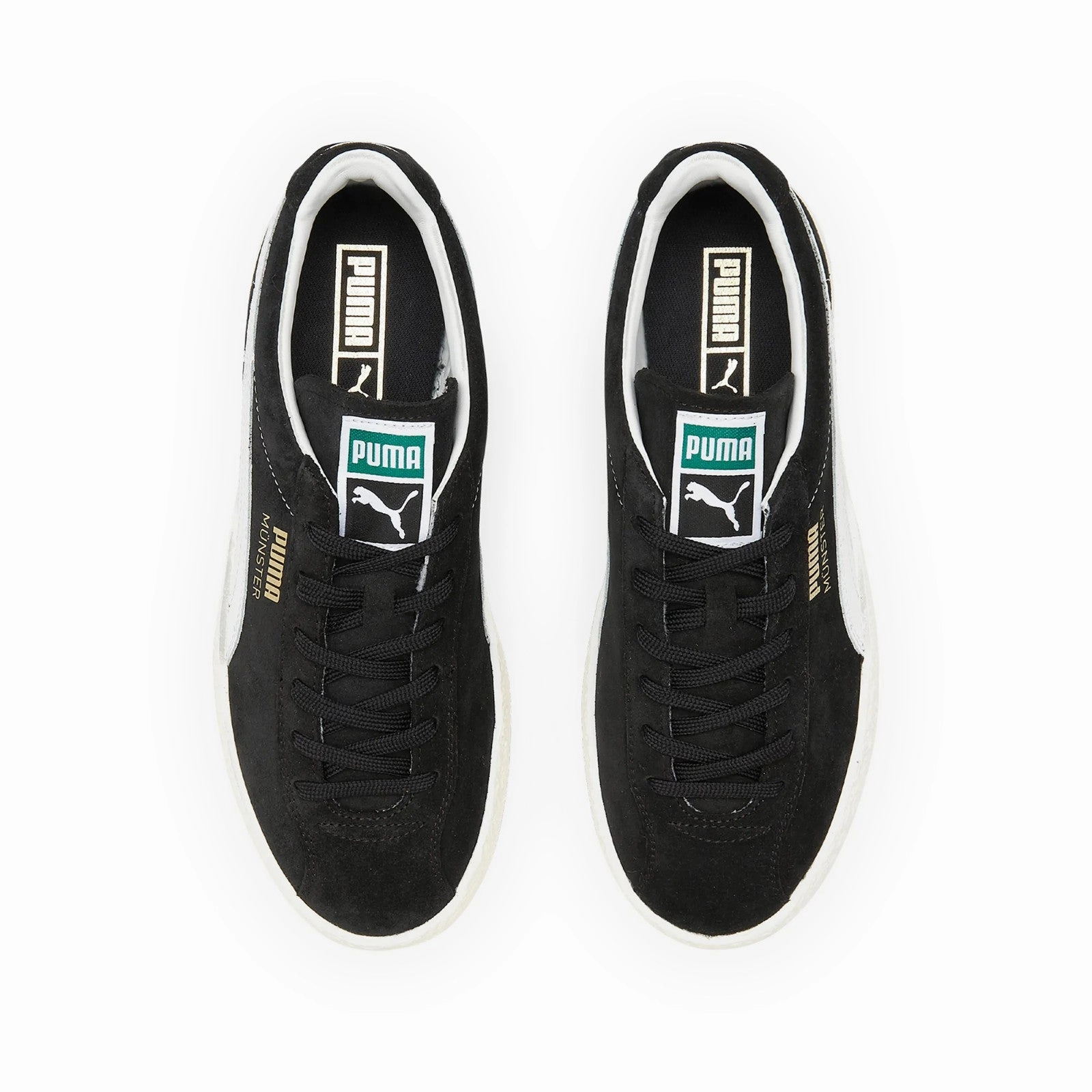 Stylish Support Impact Softness Puma Muenster Classic (Puma Black-Puma White) Men's Shoes 383406-02