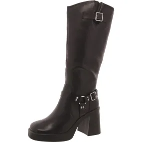 Francine Womens Leather Knee-High Boots Narrow Fit Seamless Comfort Windy Weather