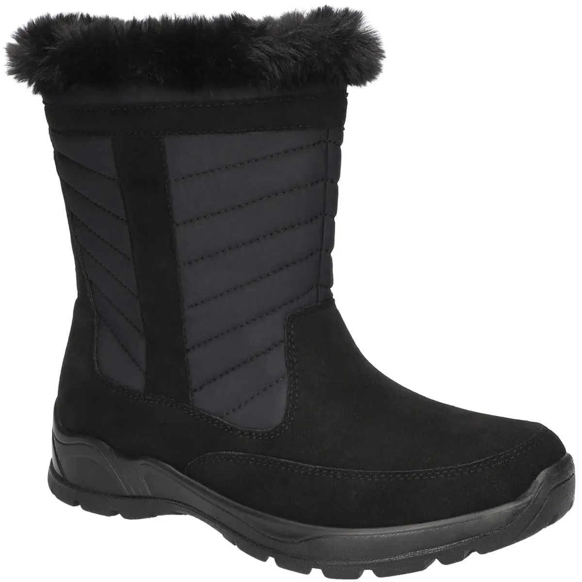 FRAZER Womens Faux Suede Zipper Winter & Snow Boots Breathable Weekend Wanderer