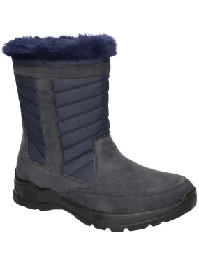 Punk Bold comfortable socks FRAZER Womens Faux Suede Zipper Winter & Snow Boots