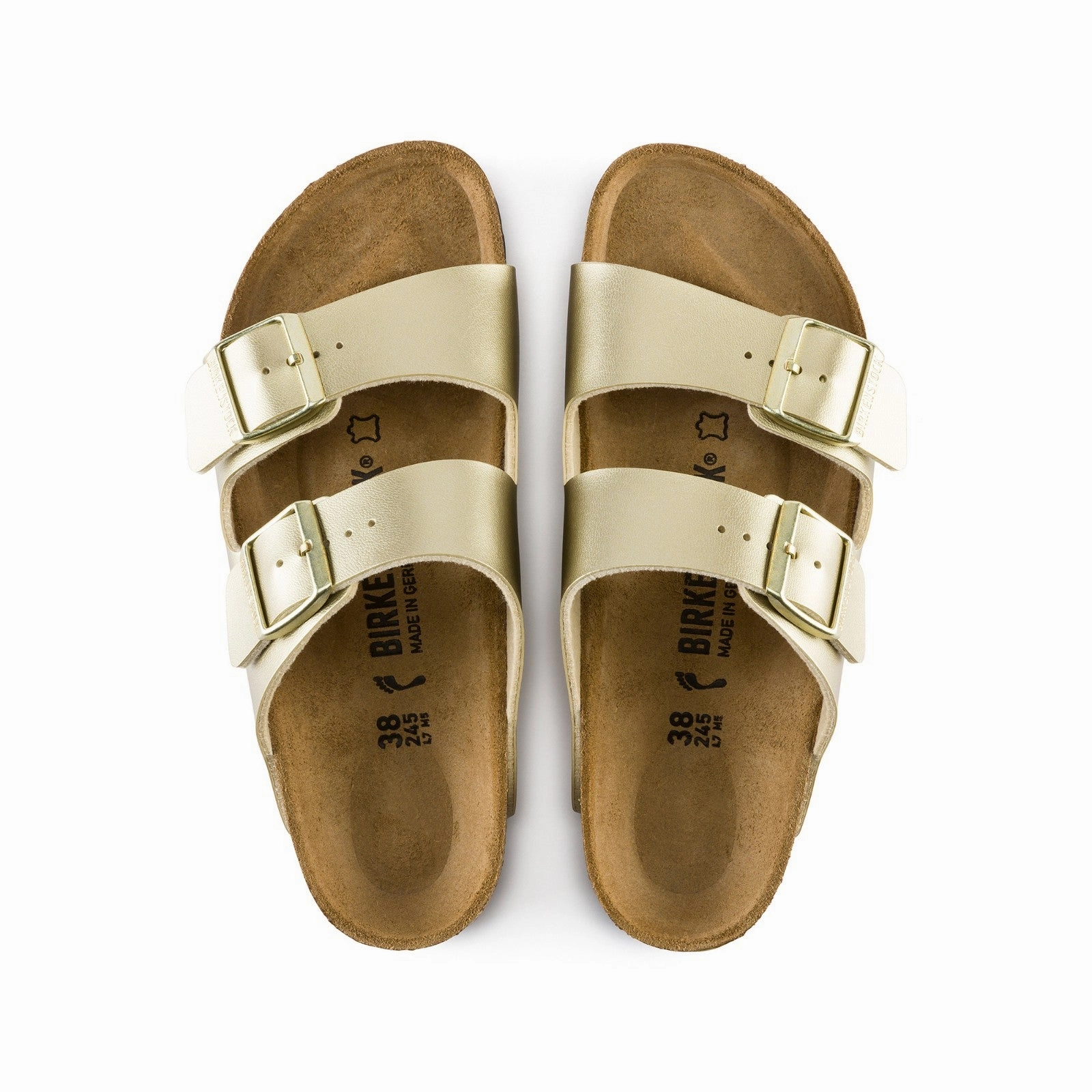 Birkenstock Arizona Birko-Flor (Gold) Men's Sandals 1016110 1016110 Quick Stride