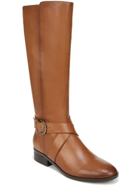 Raisa Womens Leather Knee-High Boots Casual Gathering