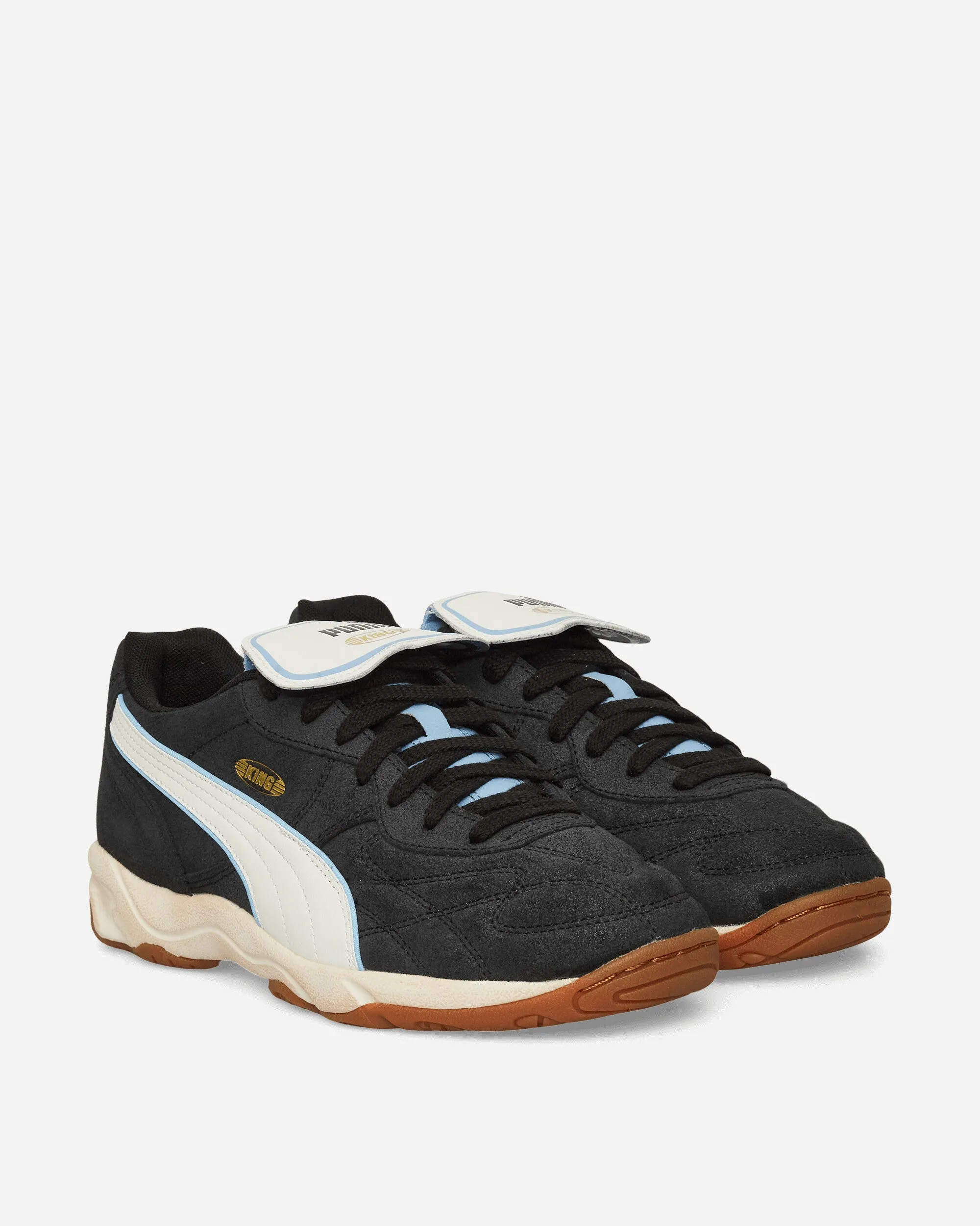 Stretchable Tongue Reflective King Indoor Sneakers Black / Team Light Blue