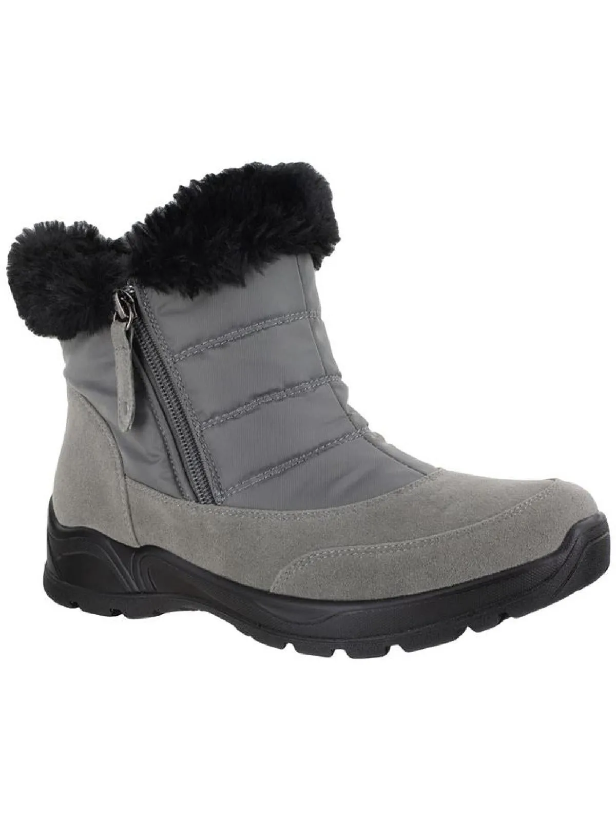 Frosty Womens Faux Leather/Fur Side Zipper Waterproof & Weather Resistant Rugged Design