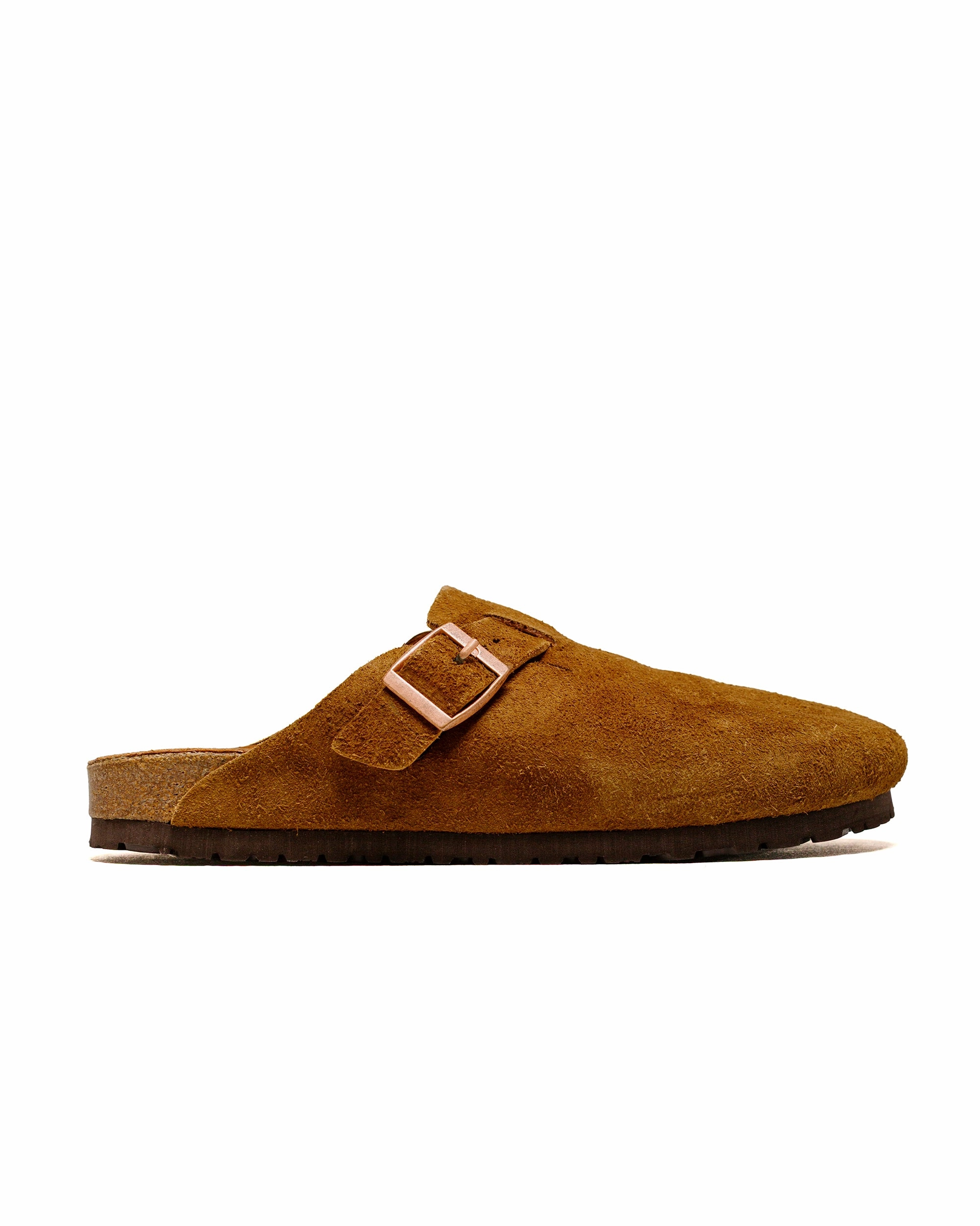 Comfort Step Shine Tone The Real McCoy's MA23012 Leather Foot-Support Clogs Raw Sienna