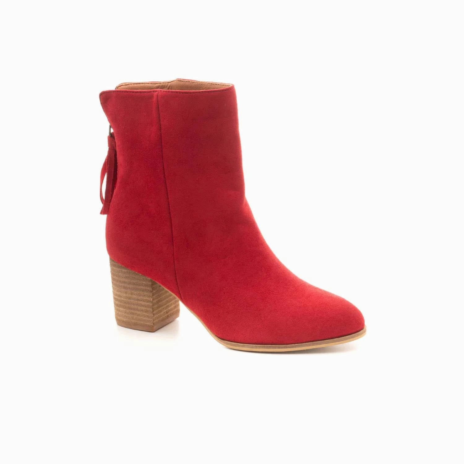 Women's Boujee Tassel Boots In Red Grippy Outsole Backcountry Camper