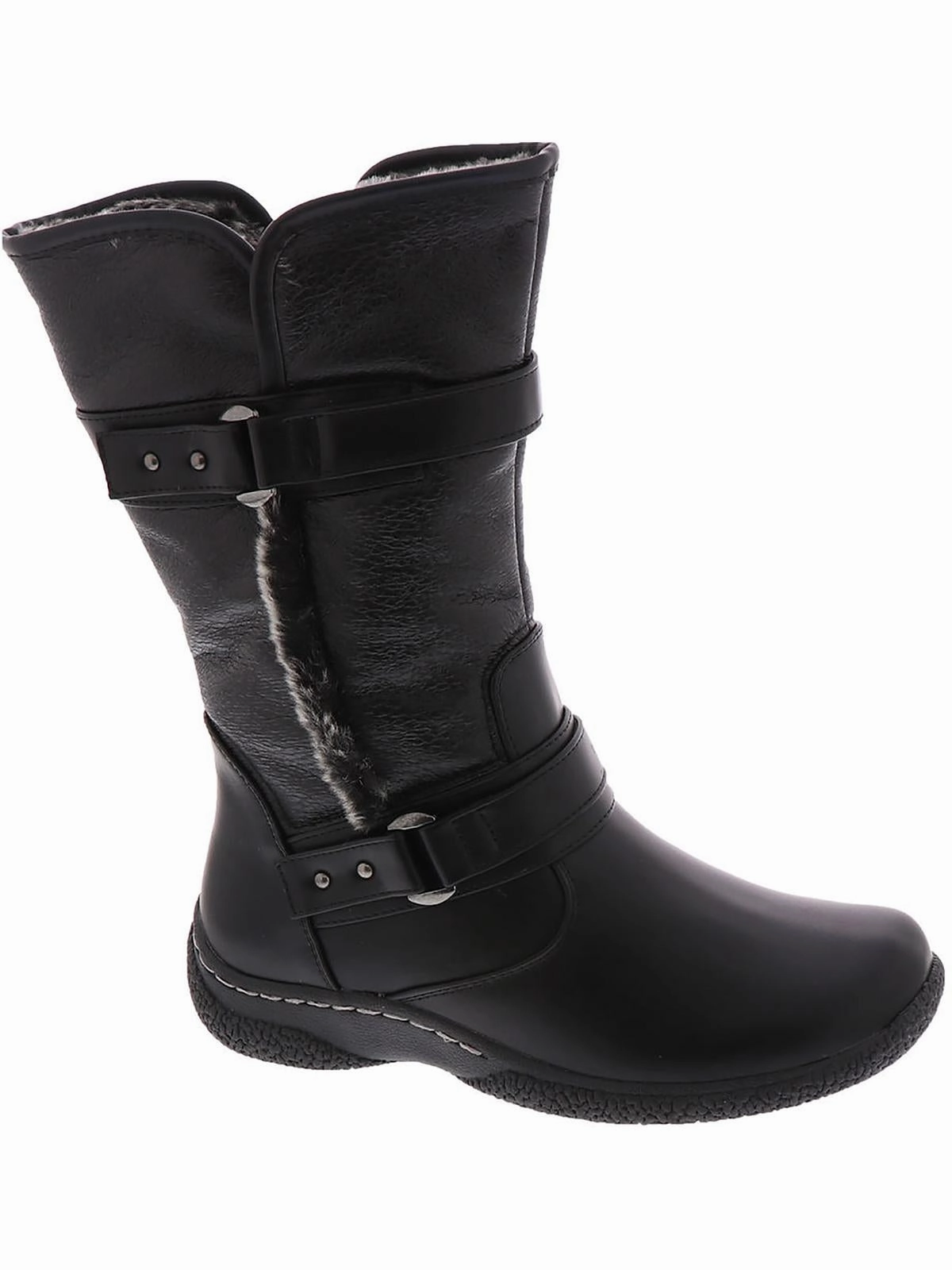 Gabi 2 Womens Faux Leather T Winter & Snow Boots Slip Resistant City Walking Trendy Style
