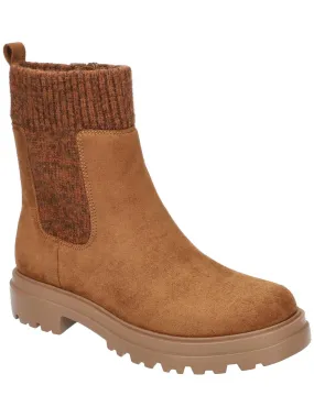 Gable Womens Faux Suede Zip Up Ankle Boots Construction Fit